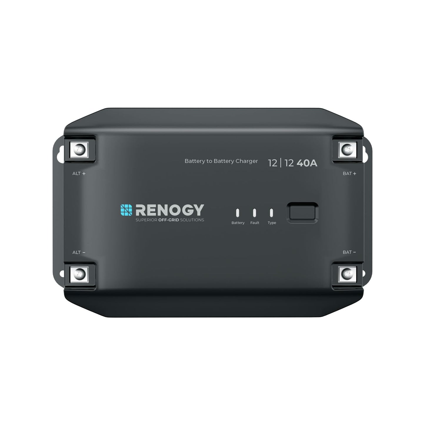 Renogy DC to DC Charger 12V 40A - Multi-Stage Charger for LiFePO4, AGM, Gel, Flooded Batteries | Car, RV, Marine & Boat Battery Charger with Bluetooth Compatibility