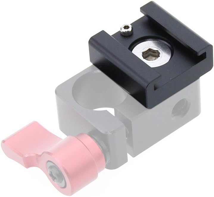 1/4''-20 0966 CAMVATE Cold Shoe Mount with Hole for Camera Flash Microphone Accessories