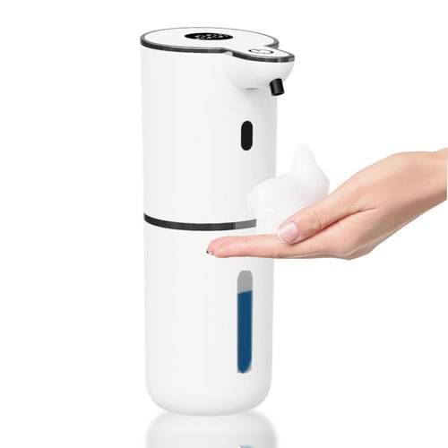 Automatic Soap Dispenser Touchless, Foaming Soap Dispenser 6 Adjustable Level Hands Free USB Rechargeable Dispenser Electric Wall Mounted Dish Dispenser Kitchen Bathroom