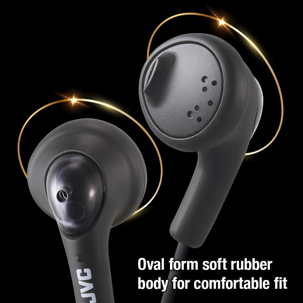 HAF160B JVC Gumy Ear Bud Headphone Black