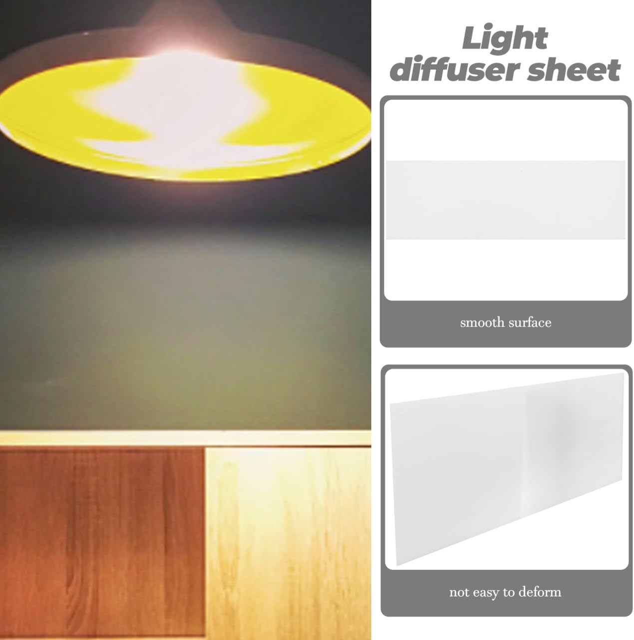Light Diffuser Acrylic Panel for Ceiling Lighting Semi-transparent Diffuser Plate for Even Led Illumination Easy