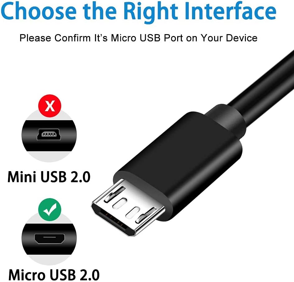SKKSource S-100 USB Power Charging Cord Cable Lead Compatible with Sound Oasis White Noise Machine & Speaker
