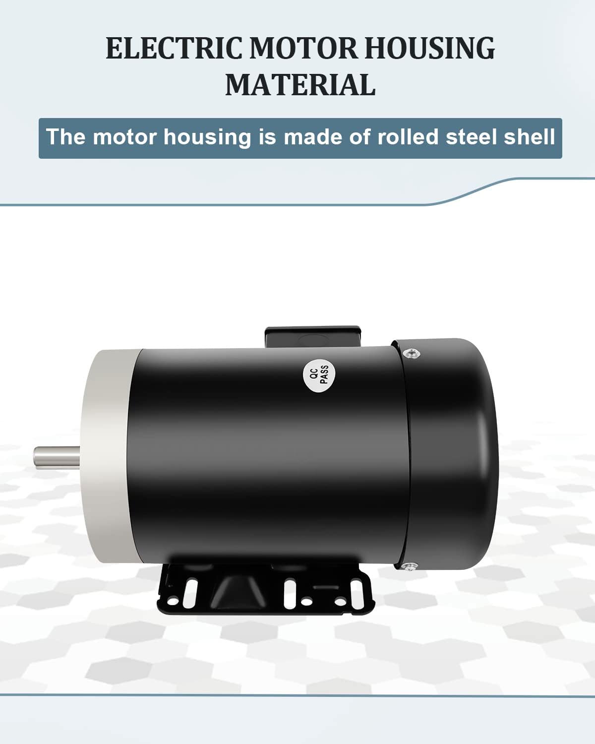 Electric Motor 1.5HP, Air Copmpressor Motor, 1750 RPM General Purpose Motor, Three Phase Motor 5/8" Shaft Diameter 56C TEFC 230/460V