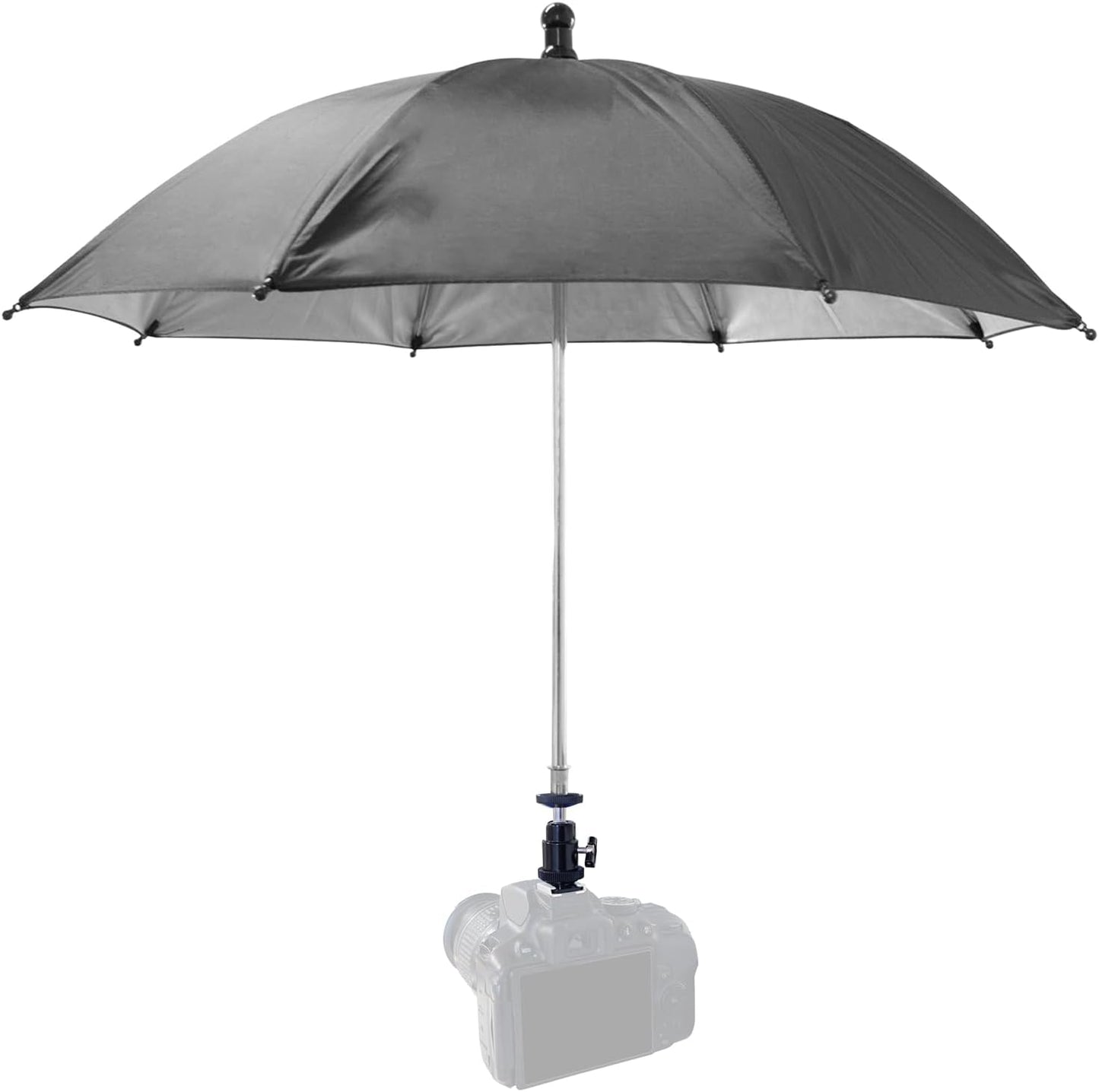 SnowTing 360 20 Inch Camera Hot Shoe Umbrella, Swivel DSLR Camera Sunshade & Rain Cover for Camera with Hot Shoe