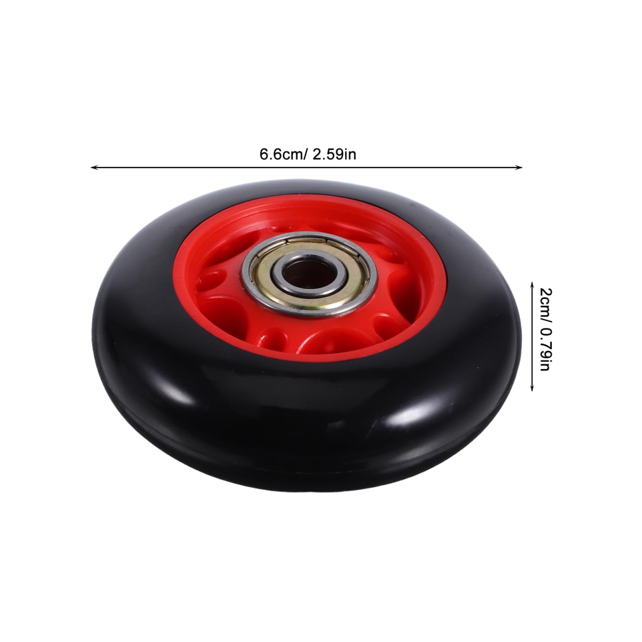 UKCOCO 4Pcs Durable Plastic Roller Wheels for Fitness Equipment Compatible with Treadmills and Stationary Bikes Easy to Move and Store Gym Replacement Parts for Home Exercise