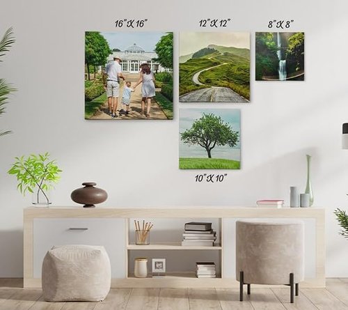 CanvasChamp Custom Canvas Print - Personalized Framed Wall Art for Home & Office Decor | 7" W x 5" H