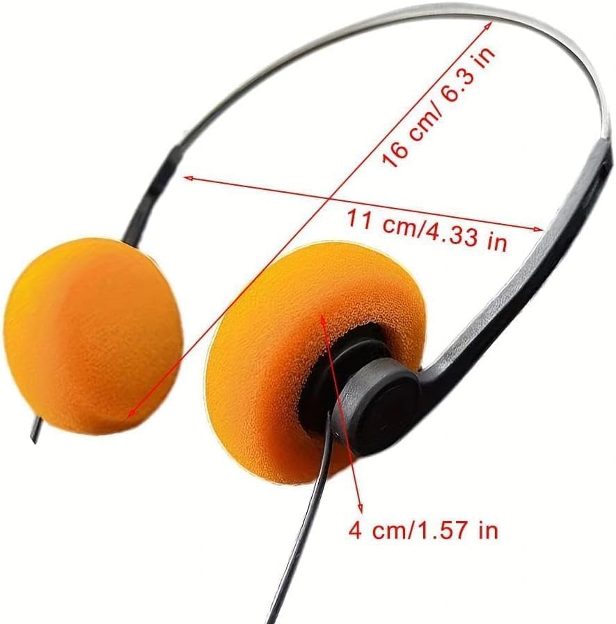 JJLFresheners Retro Over-Ear Headphones,Wired Stereo Headphones,Headphone,Lightweight Portable Headphone
