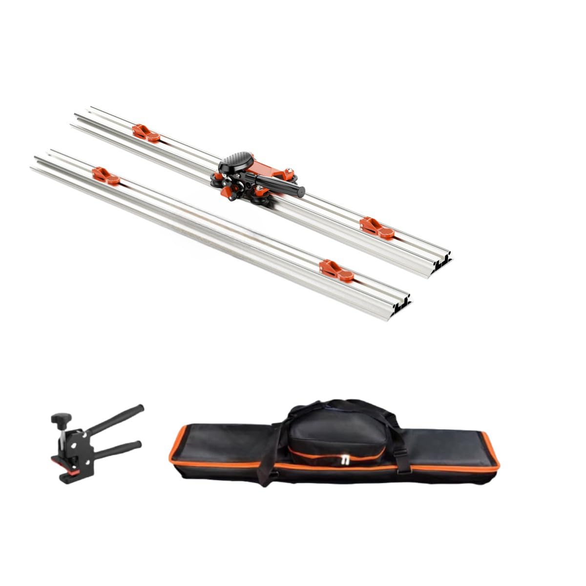 Zeeawy 78 inches Large Format Manual Tile Cutter, Porcelain Ceramic Tile Cutter with Tungsten Carbide Cutting Wheel, Anti-Skid Feet, Durable Rails for professional installers or beginners