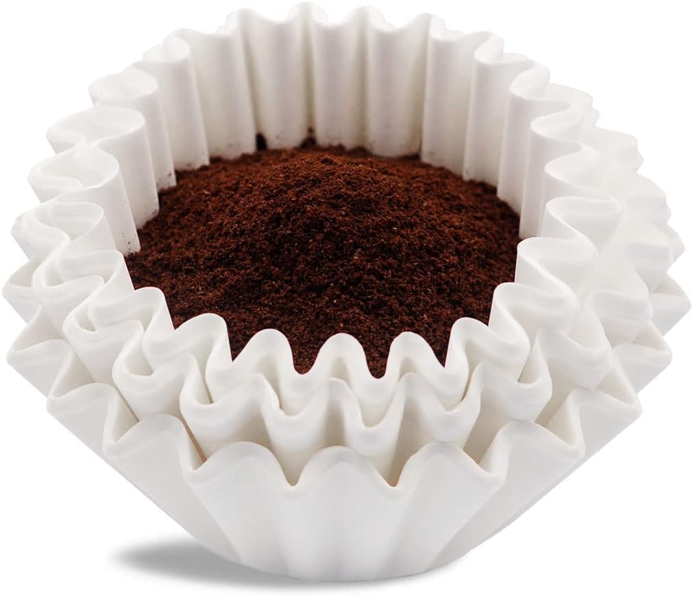 Basket Coffee Filters 700 Count - Disposable Filter Paper for 8-12 Cup Coffee Makers | No Mess, Smooth Brew