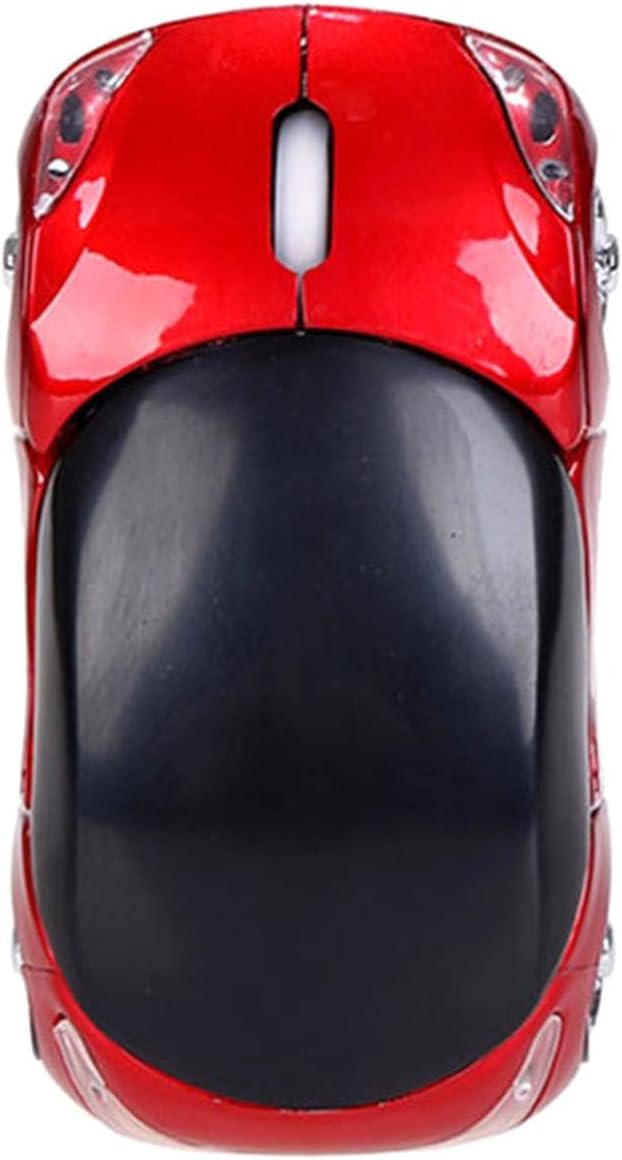 Generic 2.4GHz 1200DPI Car Shaped Wireless Mouse, Cordless Mouse with USB Receiver, Portable Mini Mouses, Car Mouses