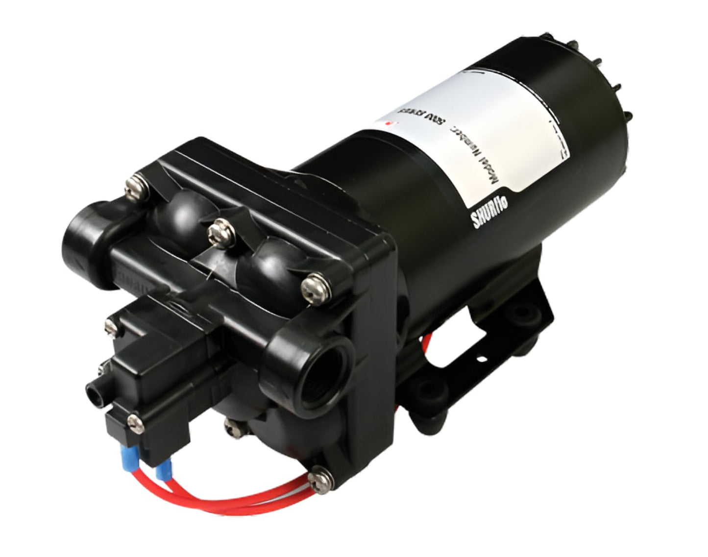 PENTAIR SHURFLO 5059-1310-D012 12VDC Automatic Demand Diaphragm Pump, 5.3 GPM, 90 PSI, 1/2" NPTF Port, Self Priming 8', Chemical Resistant Water Pump - Spraying, Transfer, Industrial Use, Retail Box