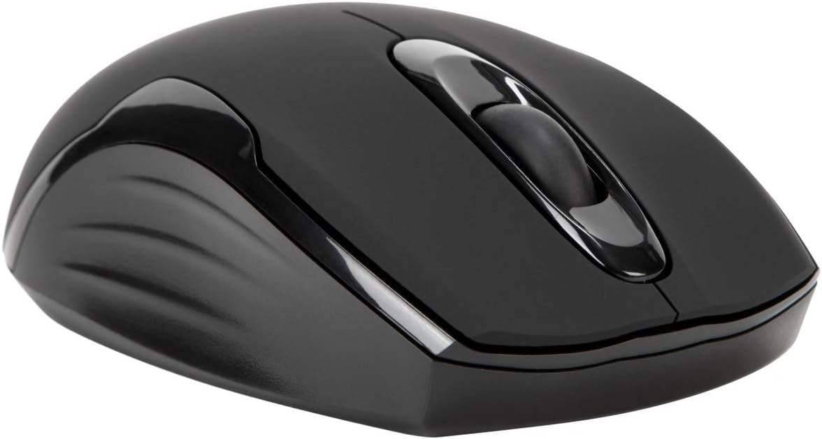 2.5-Foot (AMU75US) Targus Compact Mouse with Blue Trace Technology for Tracking and Retractable USB Cord, Black