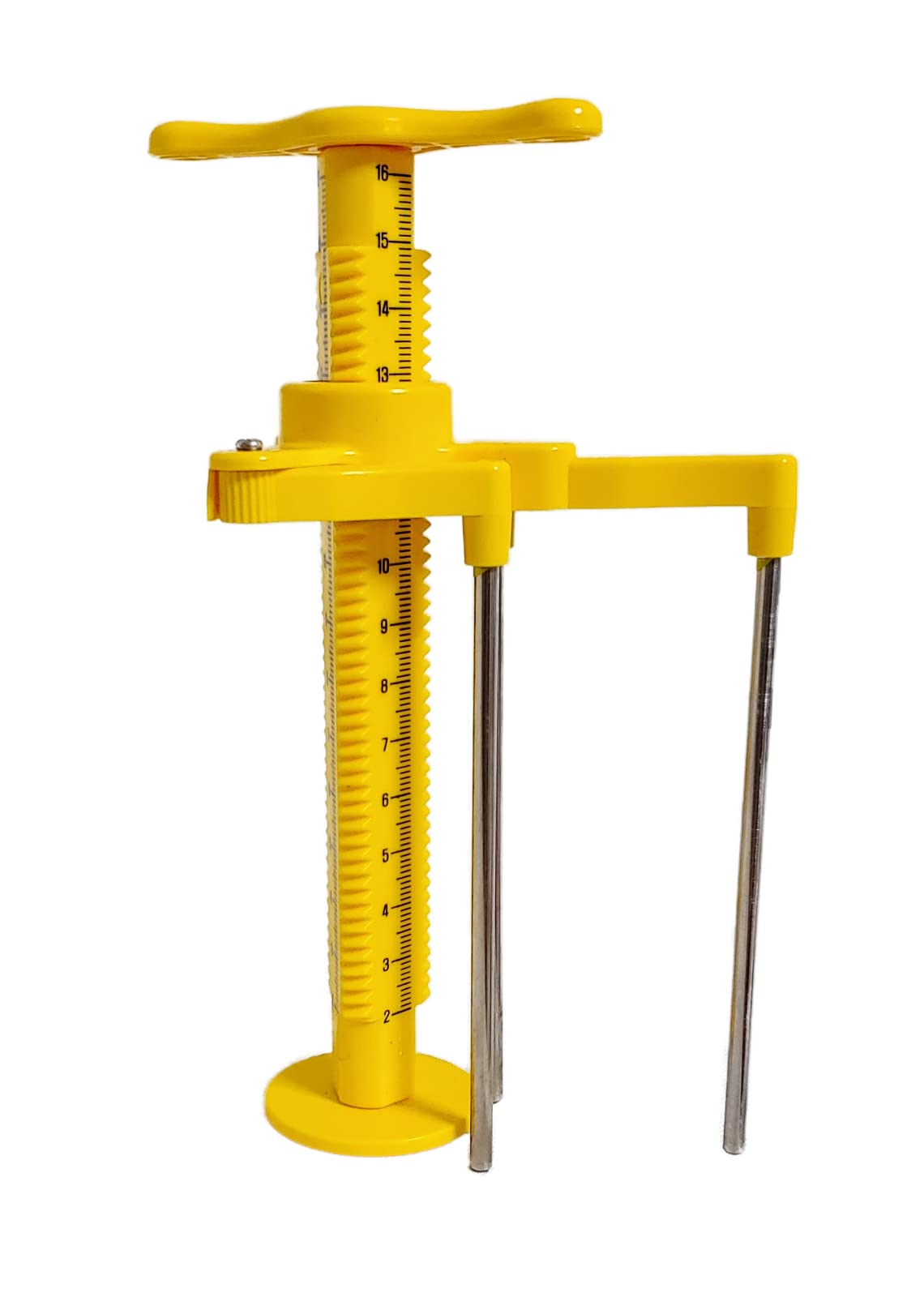 J&C TEC Screed Leveling Tripod for checking Height in Liquid Mortar, Three-sided Unique Ruler Display, Laser Line on Axis Ruler - 10 EA with PVC Box (JNCTEC 10)