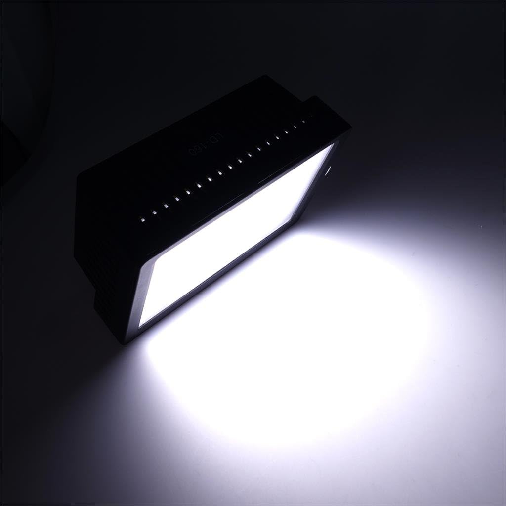 SSE 160 5600K 3 LED Digital Video Light of LEDs Video Kit Includes Rotating Cold Shoe Mount and Filters for Canon