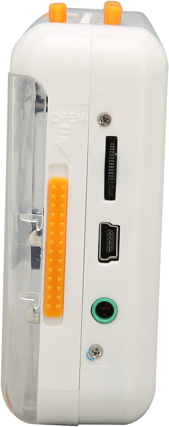 Cassette Tape-To-MP3 USB Tape Converter Player, Portable Plug And Play Capture Device With Software For CD Burning