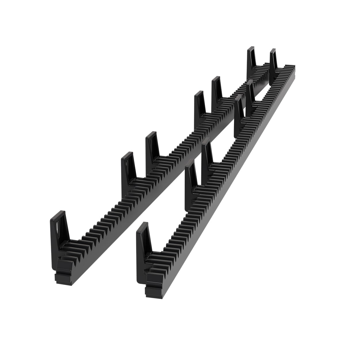 TOPENS RNH2 Heavy Duty Reinforced Nylon Gear Rack with Metal Insert for All Sliding Gate Opener Operator Including Mounting Hardware Set of 2 pcs Gear Racks, Total 6.5 Feet
