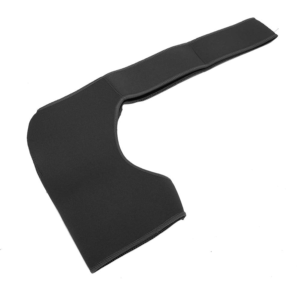 Dioche Sport Bandage, Recovery Shoulder Brace for Men, Adjustable Shoulder Pad Strain Protective Gear Right Shoulder Protector (Black)