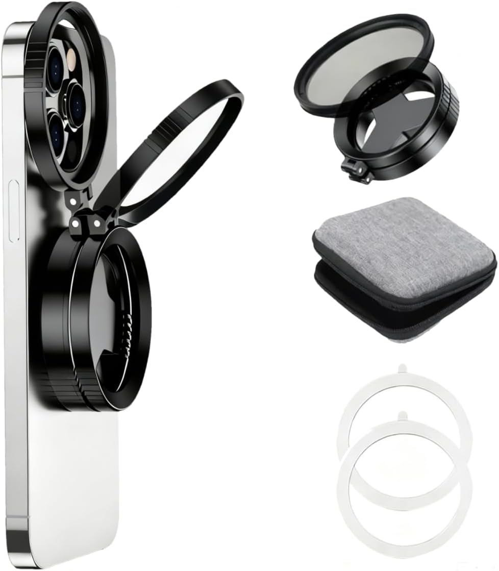 AWAKINK 52mm 17/16/15/14/13 Magnetic CPL Filter for iPhone, Polarizing Filter, Circular Polarized Lens Filter
