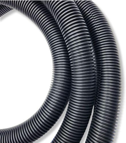 567 INDUSTRIAL TECHNOLOGY GROUP 567ITG 1" 10ft x Split Wire Loom Tubing - Black Automotive Wire Protector Conduit