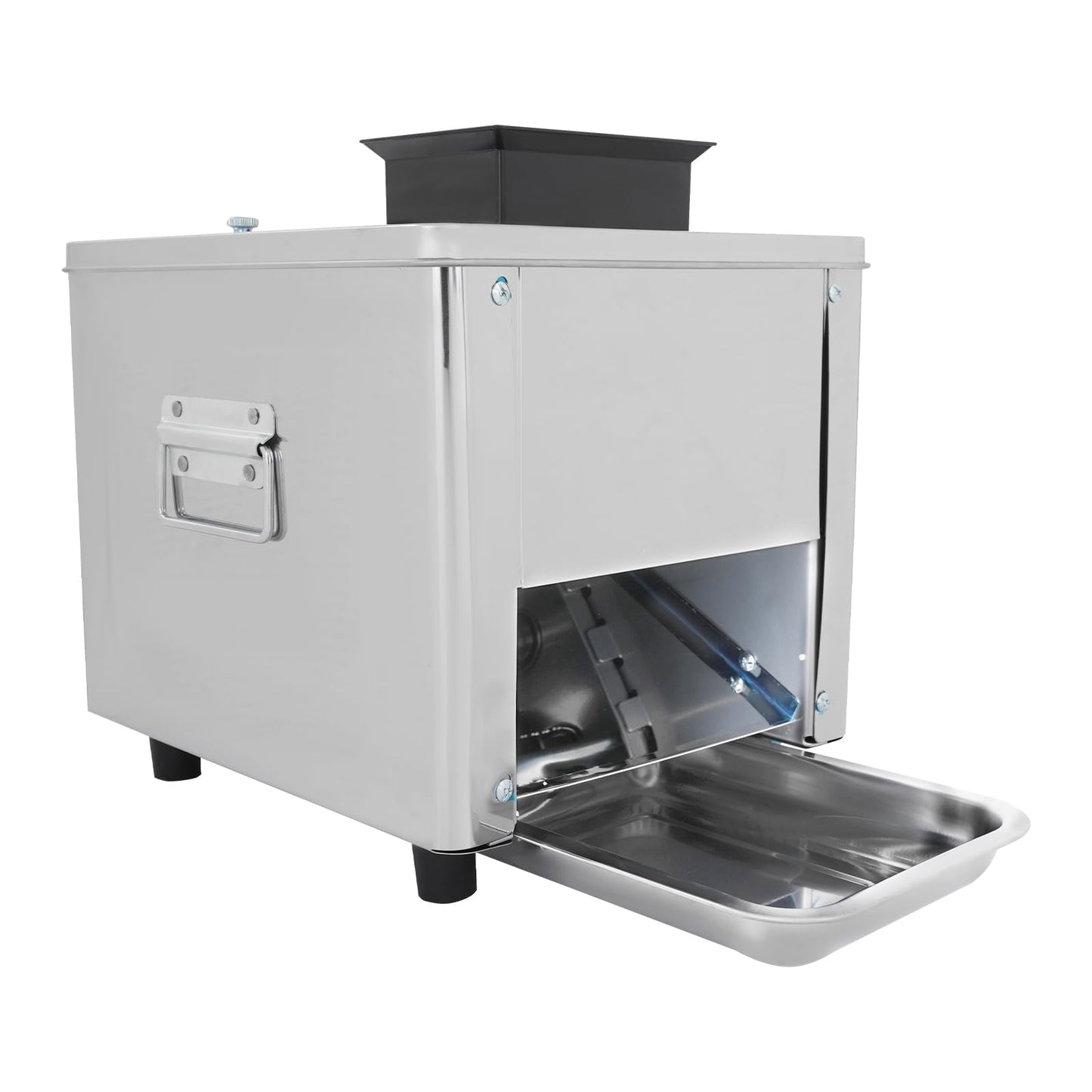 850W Electric Meat Cutter Machine, 7mm Thickness 330lb/h Commercial Meat Slicer Shredded Cutting Machine, Stainless Steel Food Cutting Slicer for Slices Strips Cubes Minced Meat, Low Noise