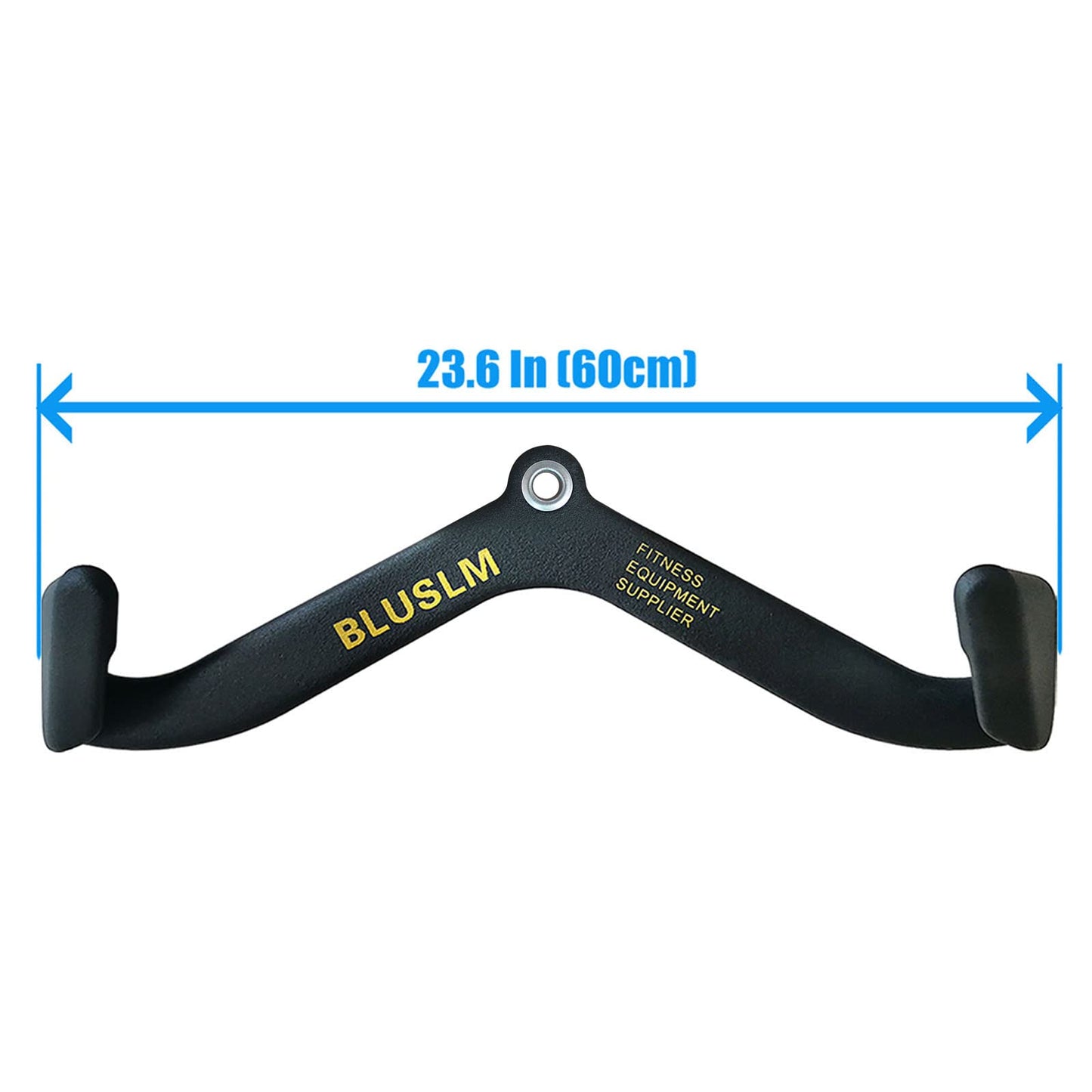 BLUSLM LAT Pull Down Bar for Cable Machine, LAT Pulldown Attachments T-bar V-bar Cable Attachment for Gym, Back Tricep Strength Training Handle