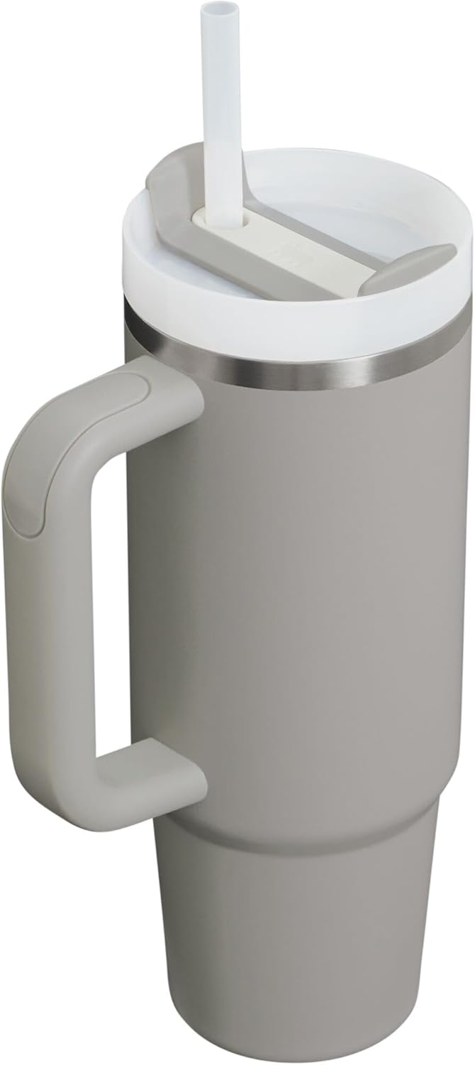 STANLEY Quencher H2.0 Tumbler - 30 oz Insulated Stainless Steel Cup with Handle & Straw | BPA-Free | Ash