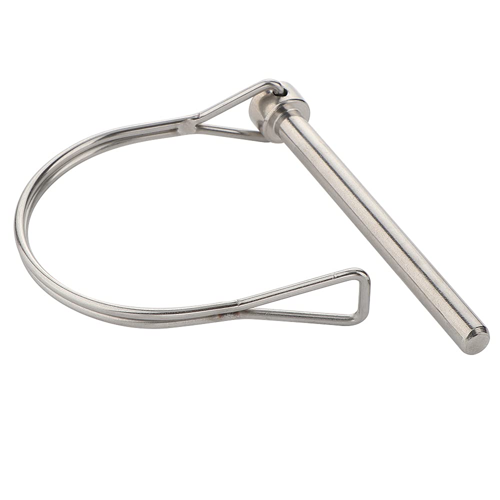 2 Pcs Extended Pto Pin, Safety Coupler Pin 1/4" x 2-3/4"(6.3mm x 70mm), Full Marine Grade 316 Stainless Steel Heavy Duty Shaft Locking Pin