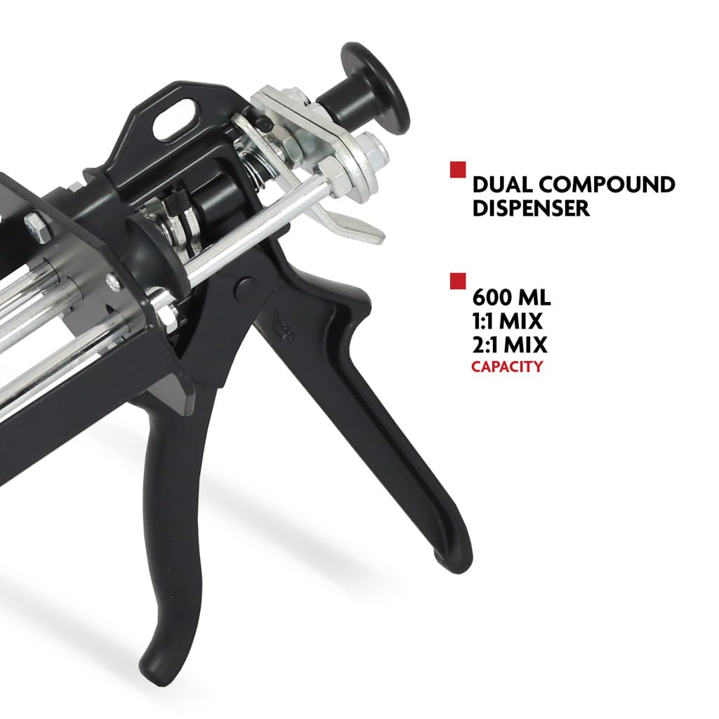 Rhino Carbon Fiber RCF-CCLK Concrete Crack Lock Kit - 20 per Pack with Dual Cartridge Epoxy Gun