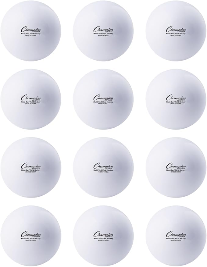 Champion Sports Field Hockey Practice Balls - 12 Pack in Multiple Colors