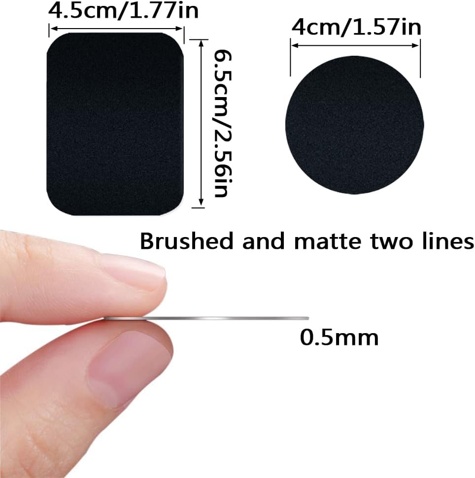 CKANDAY 5 2 3 Pcs Adhesive Thin Metal Plates for Magnetic Mounts, Metal Plates for Phone Case,Metal Plates Disc