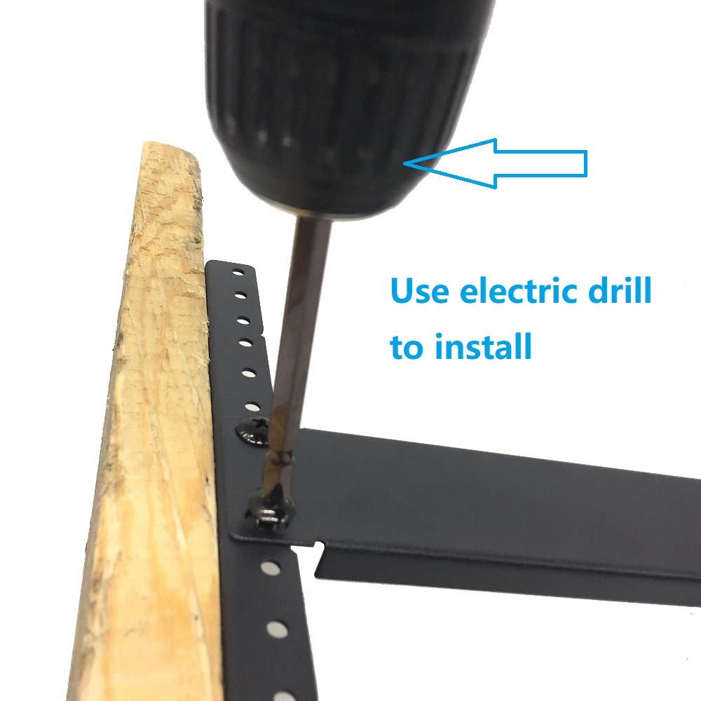 Jingchengmei 10U Steel Rack Rails Kit with Hardware - 2 Pieces (10URR)