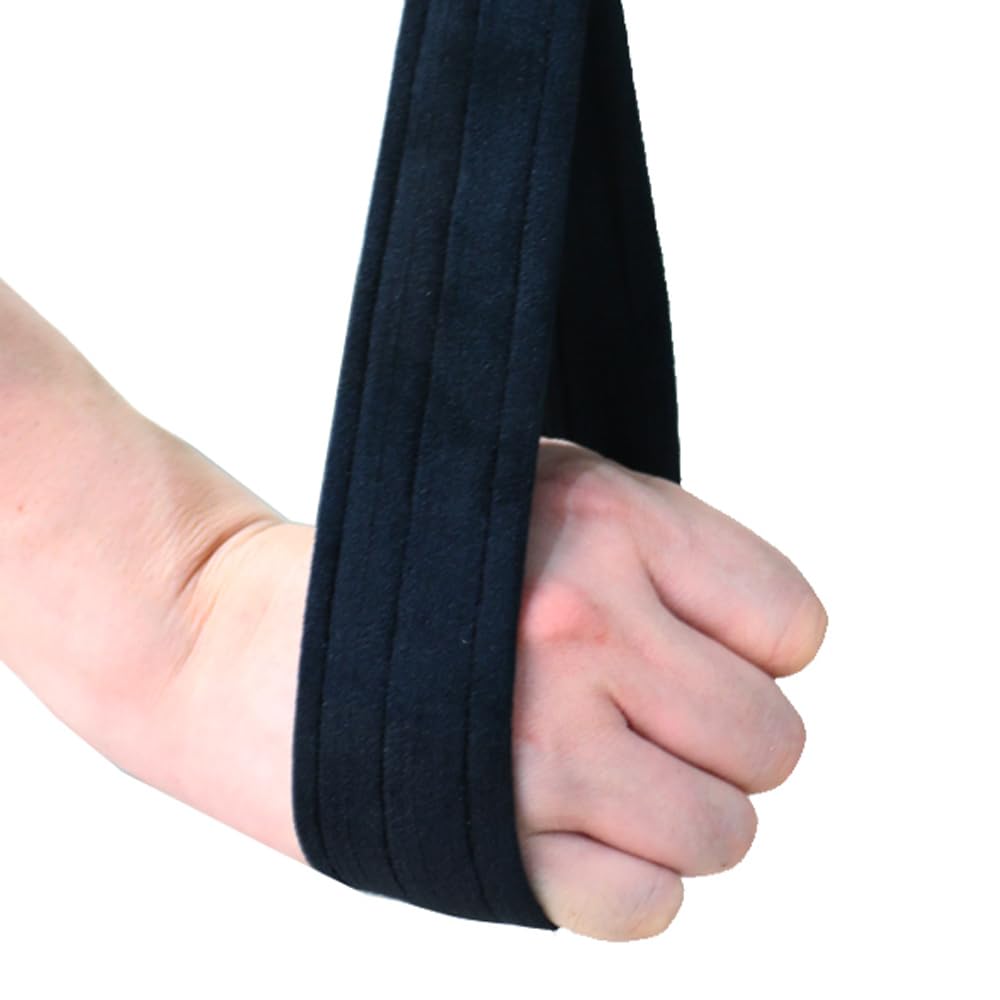 Aerial Straps Aerial Hoop Hand Lyra Hoop Hand Loop for Aerial Cube Pole Circus Acrobatics Dance Strength Training (Black)