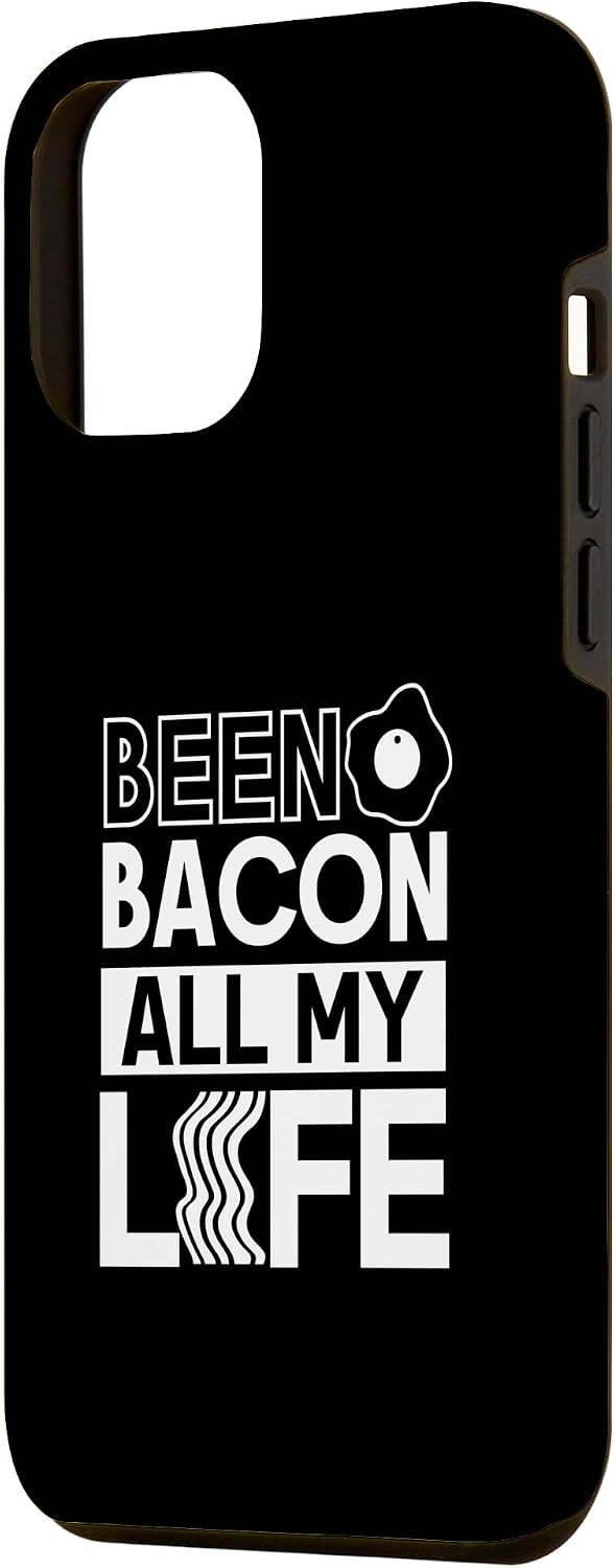 Bacon Lovers Gifts Men - Bacon Pajamas Women 12 Been Bacon All My Life - Making Bacon Case for iPhone Pro Max