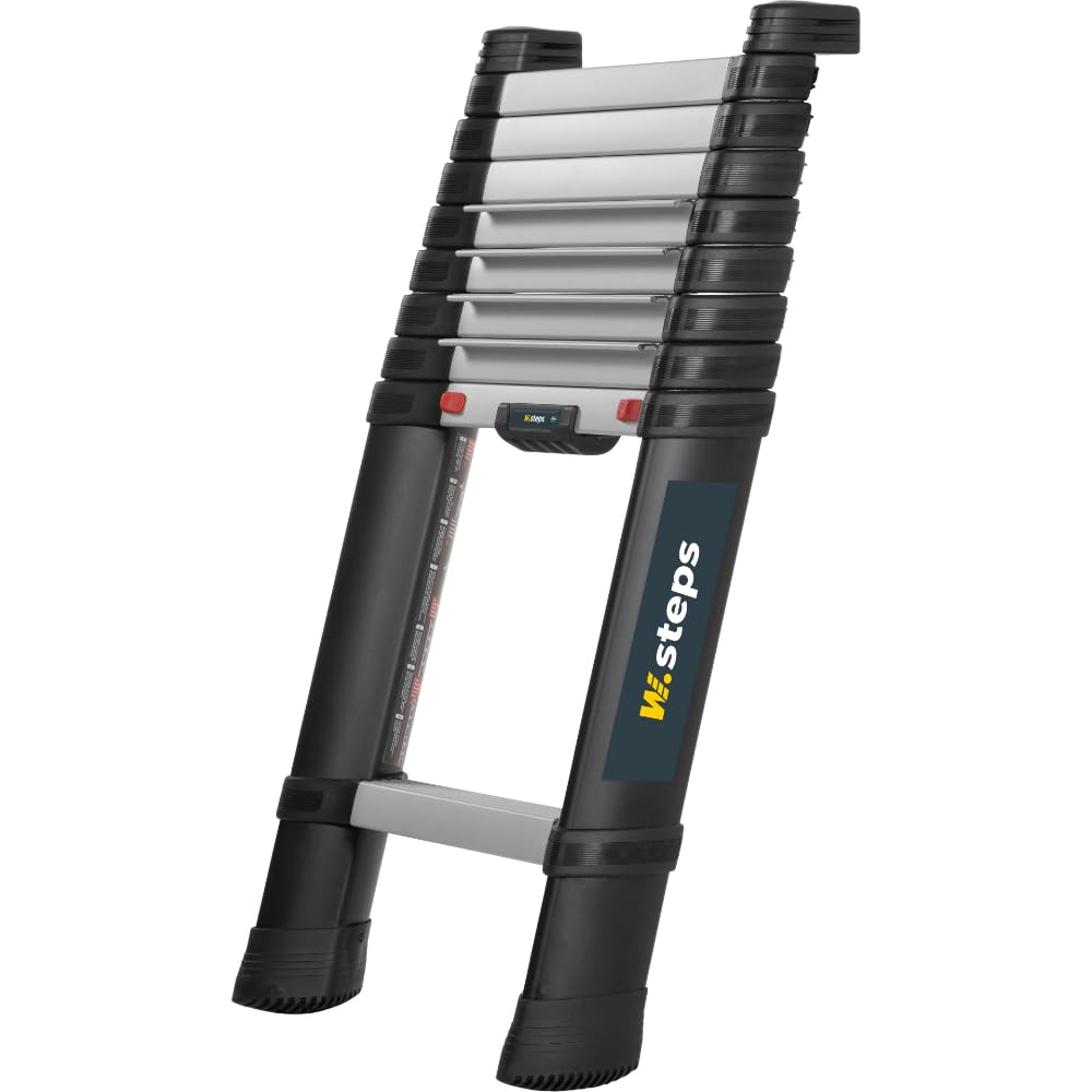 W.Steps Prime 9.5 FT | Telescopic Extension Ladder, ANSI Type 1A Certified