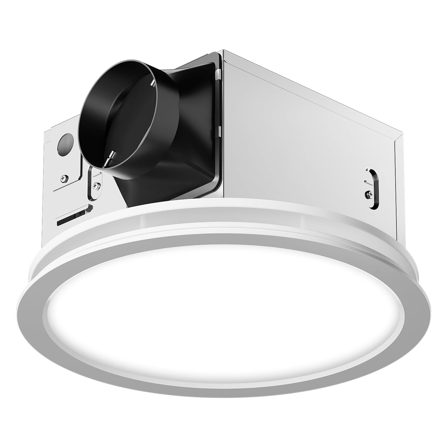Fitop Bathroom Exhaust Fan with Light,130 CFM 47W 1100LM Ceiling Mount Shower Ventilation Exhaust Fan, 1.5Sones Bathroom Vent Fan with Light, Fan LED Light 3000K/4000K/5000K