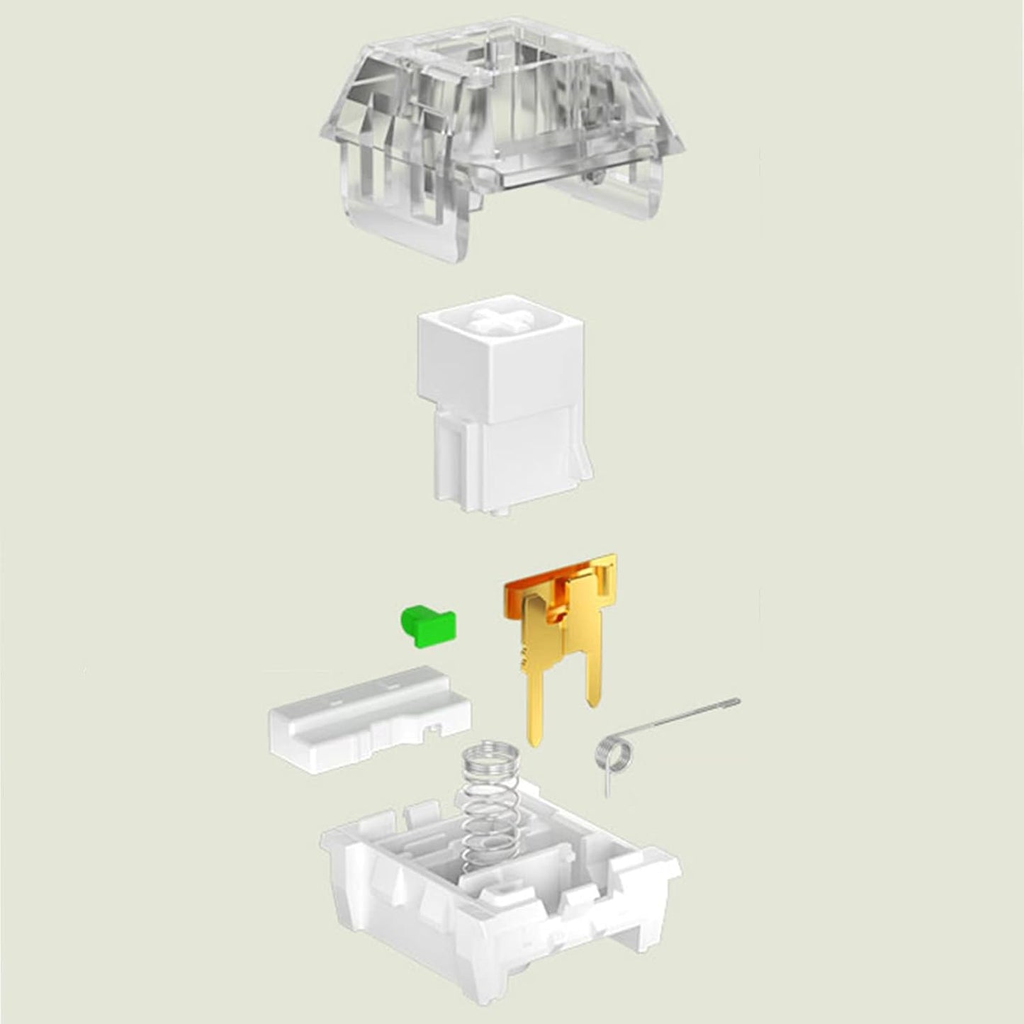 3-Pin 5-Pin Compatible72pcs Kailh Box White Clicky Switch Mechanical Keyboard Switches for Gaming & Typing |