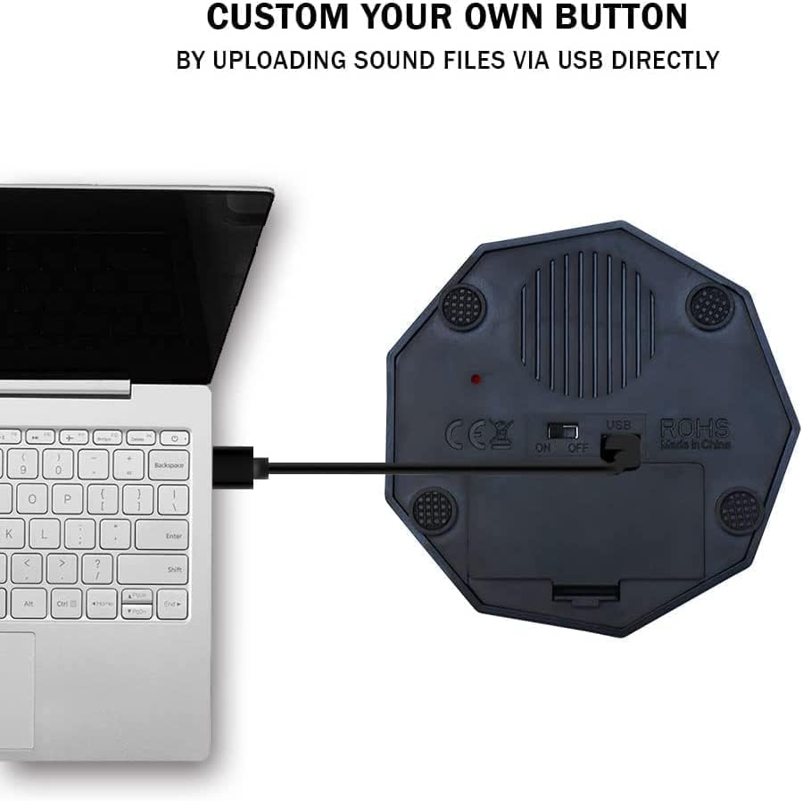 U-Likee 8MB 100+ USB Recordable Buttons - Memory - Make Your Own Button by Uploading Audio Files - Support Recordings