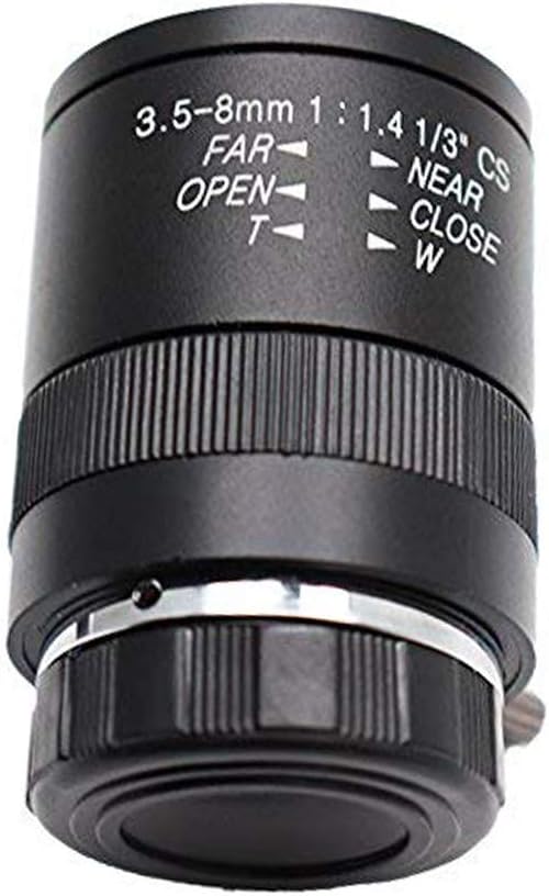 Dahszhi 3.5-8.0mm F1.4 1/3" 1:1.4 CCTV Lens CS Mount Manual Focus Zoom Focal IR for Security IP Camera
