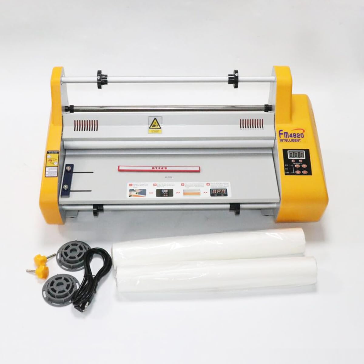 DEJUN Laminating Machine 18" Hot and Cold Roll Laminator 110V Digital Thermal Laminating Machine for A2/A3 Single/Dual Sides Lamination