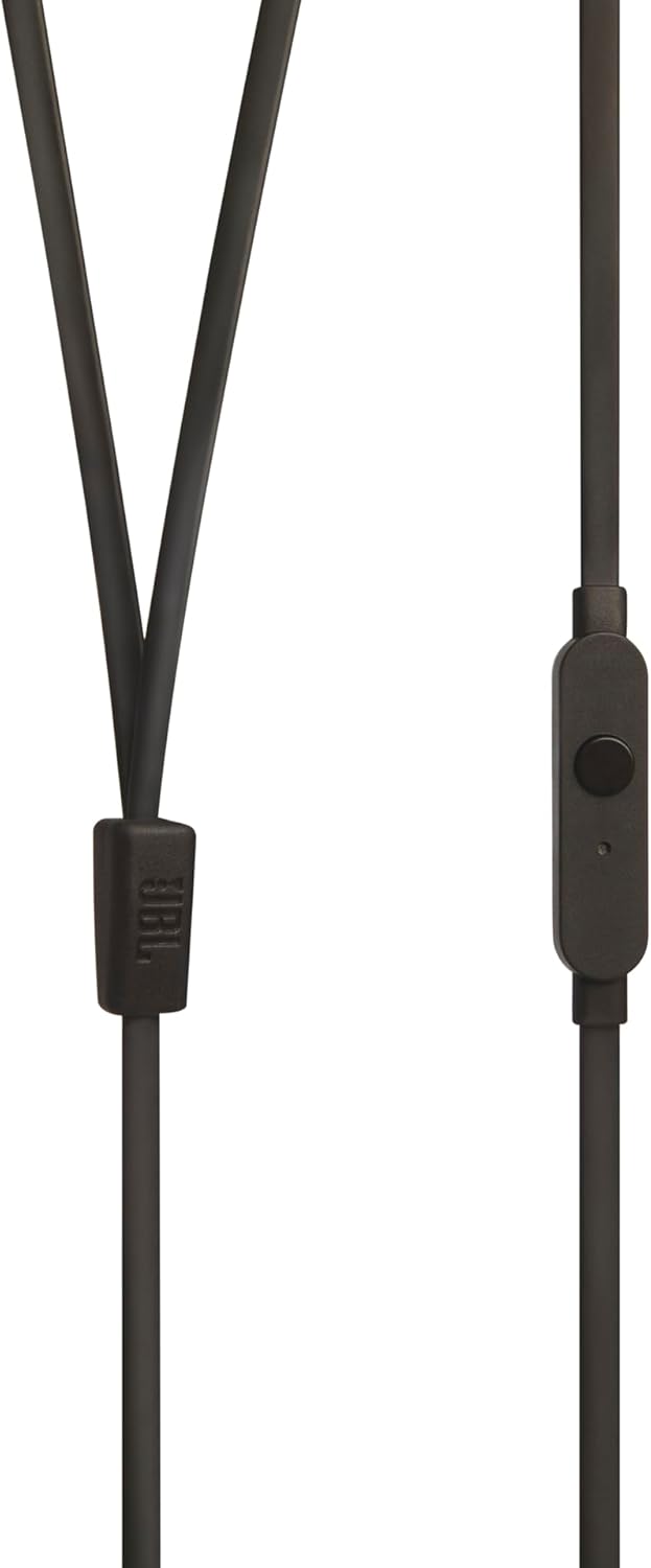 110 1-Button JBL Tune - Wired in-Ear Headphones with JBL Pure Bass Sound, Remote, Microphone and Tangle-Free Flat Cable