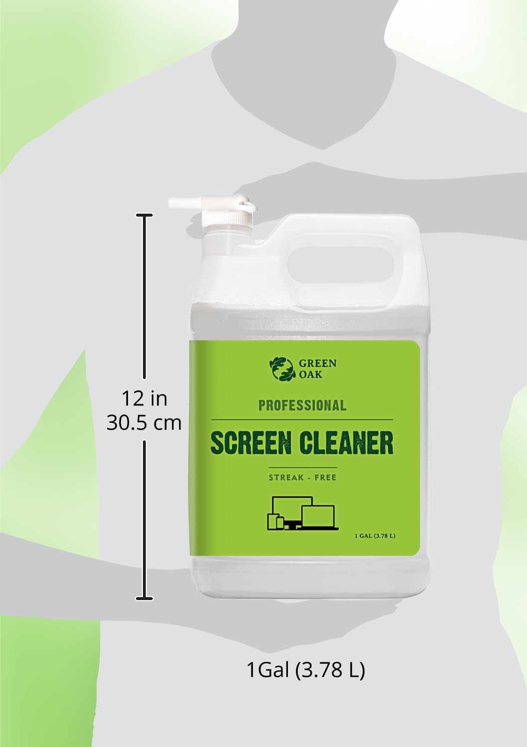 (1 Green Oak Screen Cleaner Refill Professional Screen Cleaner Spray - Best for LCD & LED TV, Tablet, Computer Monitor