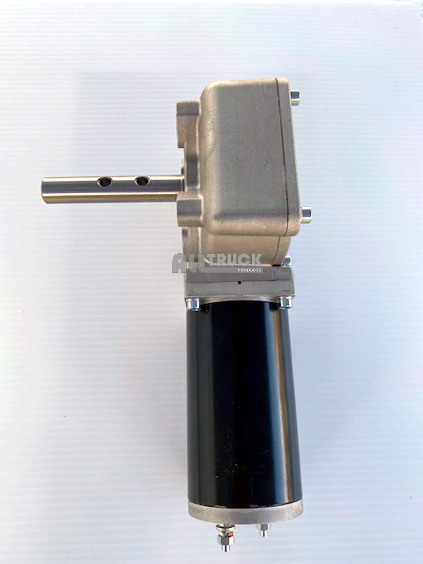 ALL TRUCK PRODUCTS 1200W/90:1-2 HP - Universal Replacement Dump Truck Trailer Tarp Motor w/Chrome Cover - 3 Yr Warranty