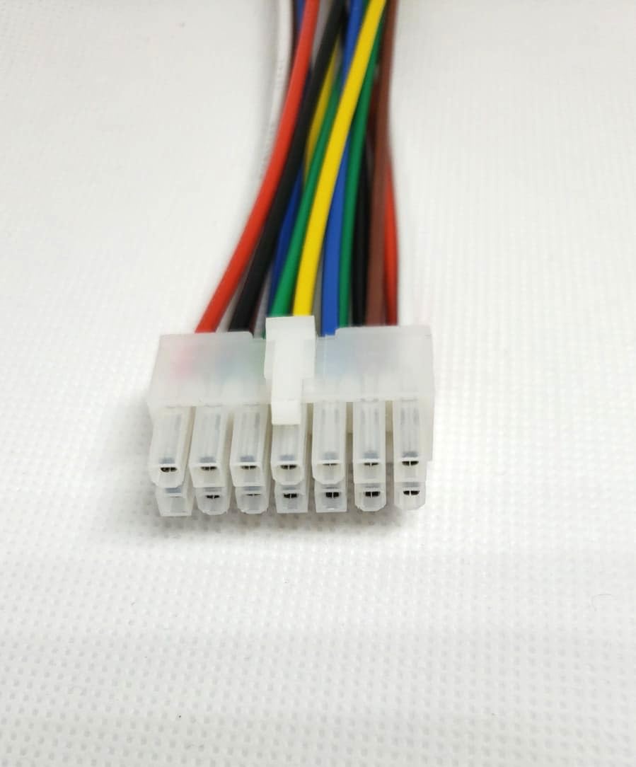 Generic 14Pin XVM279BT Automotive Stereo Wiring Harness Plug Direct Fit for Dual Media Receiver Copper Pins, Durable