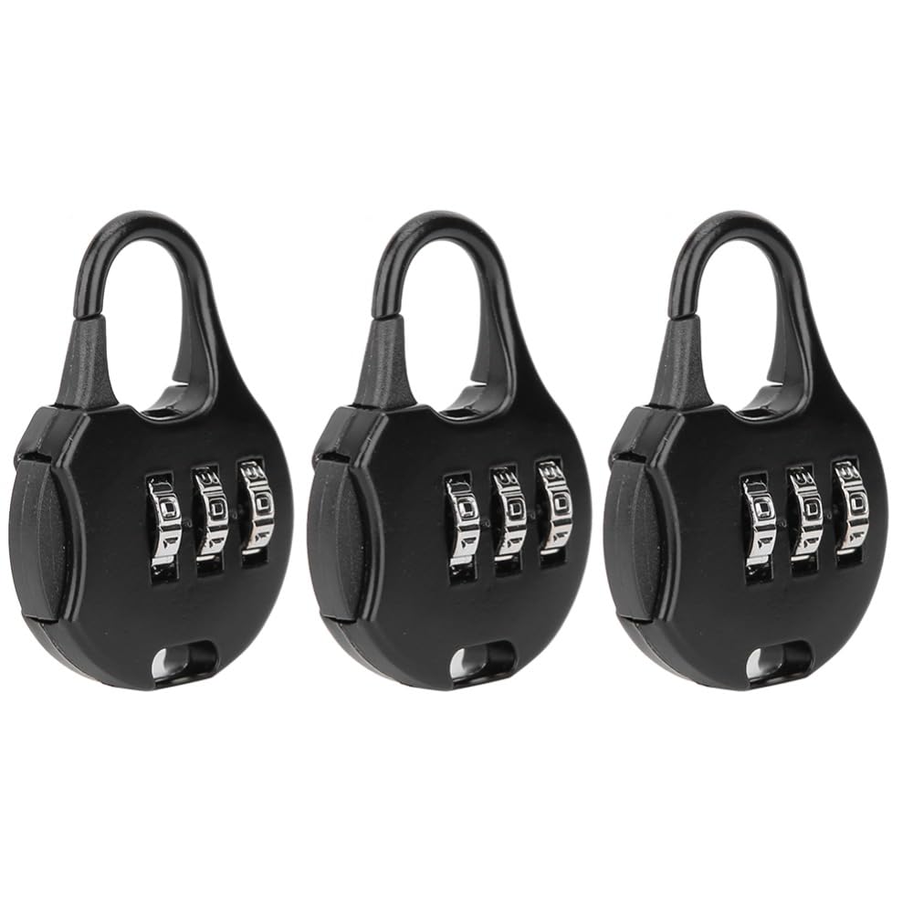 Chiffonade 6pcs 3 Digit Password Padlocks Water Proof Design Anti Theft Metal Locks for Backpacks Luggage Travel Security