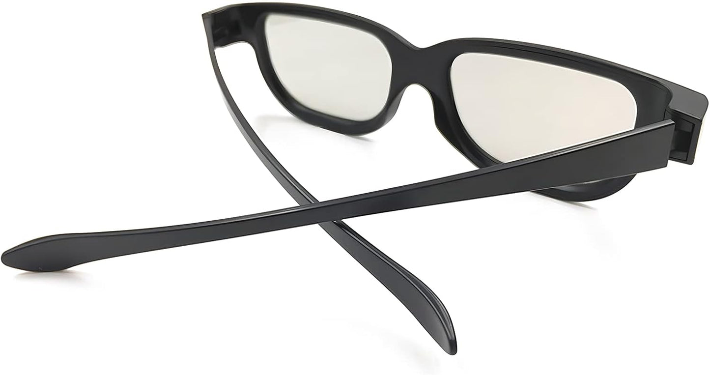 TOUMEI 3D 3D 3D 3D 3D (6pcs) Reald Glasses, Circular Polarized Non-Flashing Passive Glasses for Reald Format