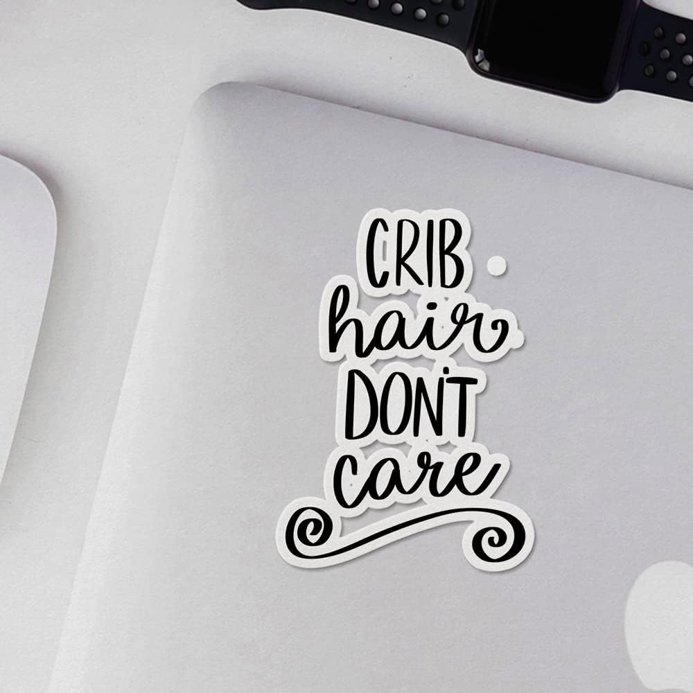 ANDVER3g8565bBL Decal Stickers of Crib Hair Dont Care Premium Indoor (No Waterproof) Vinyl Decal Stickers for Laptop