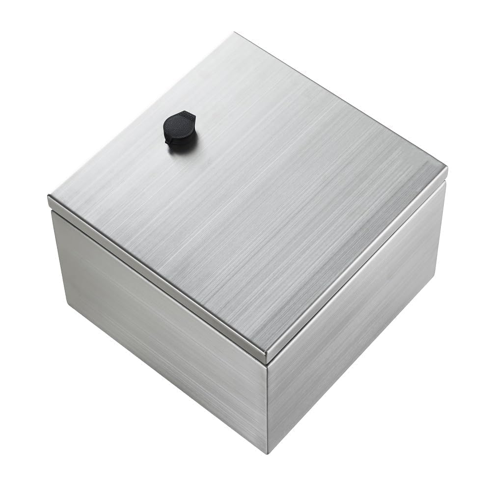 MJ-Box Steel Electrical Enclosure Box 12 x 8 x 6'' 304 Stainless Steel Electrical Enclosure IP66 Waterproof & Dustproof Outdoor/Indoor NEMA 4X Stainless Steel Enclosure