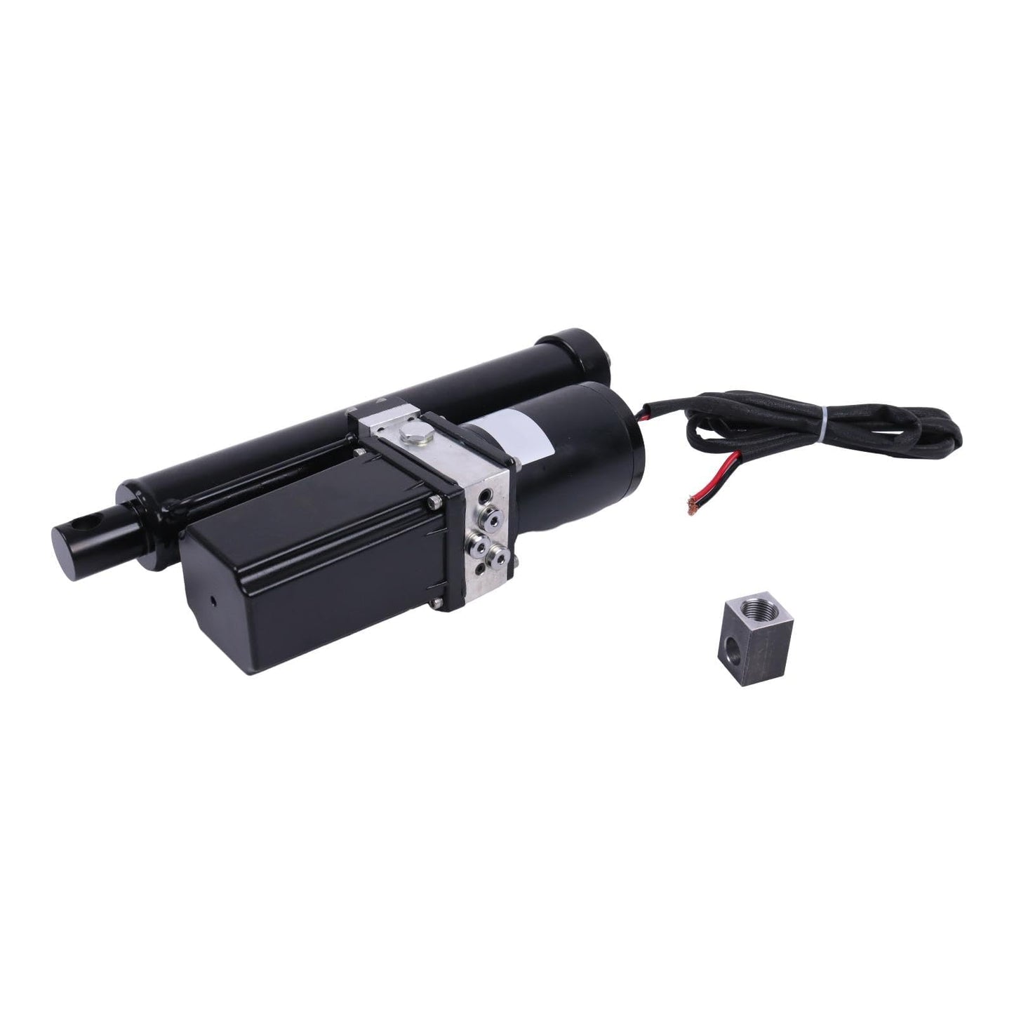 HOLDWELL 12V 10'' 25A Hydraulic Motor Heavy Duty Electric Linear Actuator 2300lbs Compatible with Dump Trailers, Lift Tables, Solar Tracking System, Wheelchair Lift