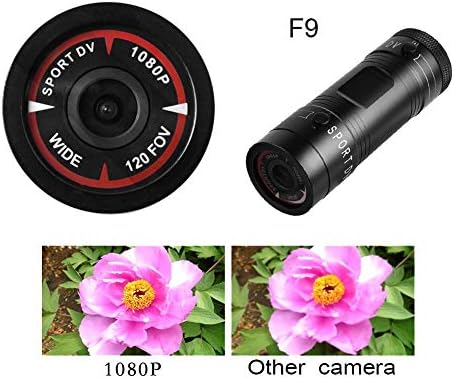Zerone 1080P 720P IPX-4 Sport Action DV Camera, Mini Portable Full HD Audio Camera with Mic, Waterproof Bike Car Cam