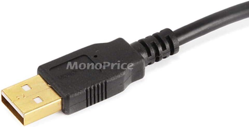 105441 2.0 28/24AWG 1.5' Monoprice USB A Male to A Male Gold Plated Cable